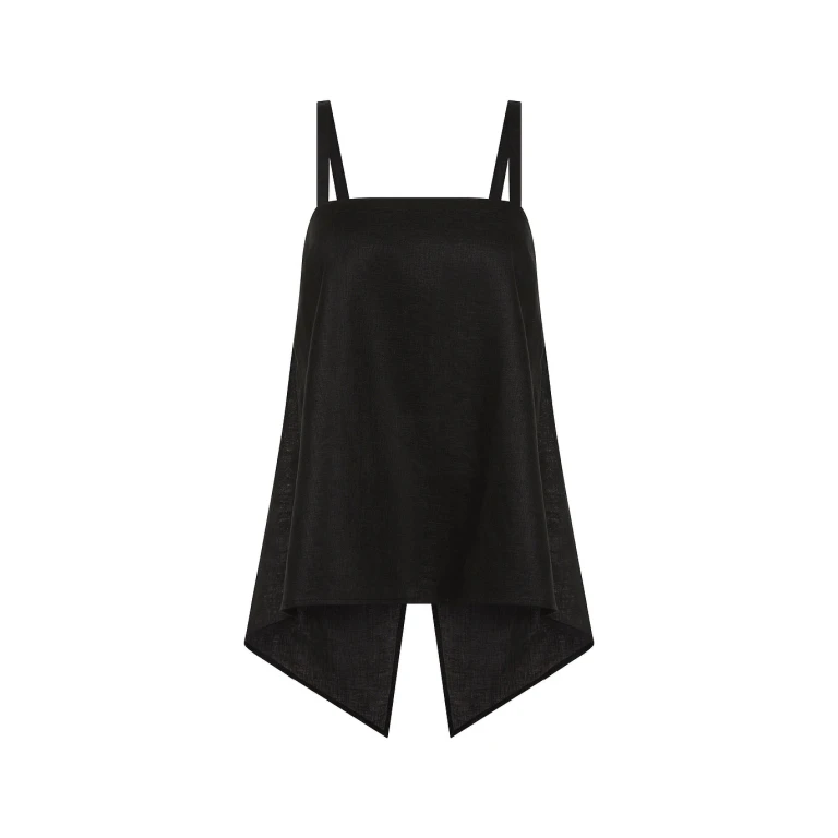 Posse Ginny Top - Black – sustainable Tops in Black from Australian designer at Luxury Shoes .