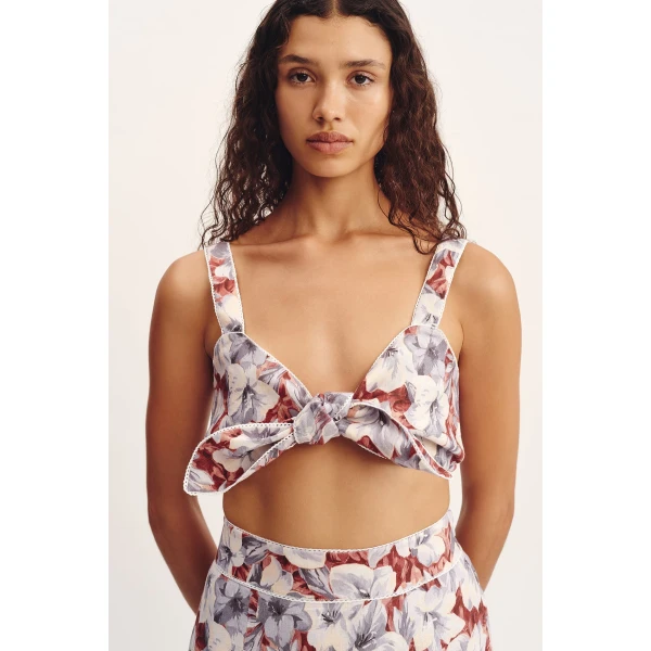 Posse Luna Bandeau - Lily Garden – sustainable Tops in Multicolour from Australian designer at Luxury Shoes .
