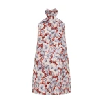 Posse Luna Halter Mini Dress - Lily Garden – Minimalist Sustainable Dresses | Luxury Shoes Posse Luna Halter Mini Dress - Lily Garden – sustainable Dresses in Multicolour from Australian designer at Luxury Shoes .