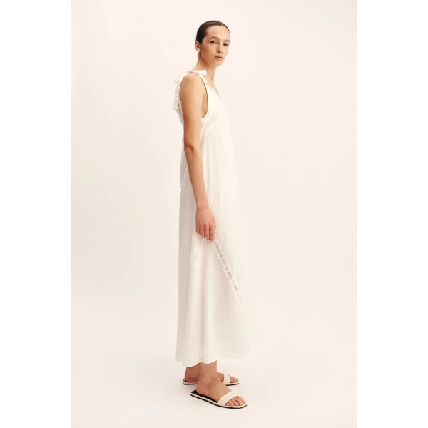 Posse Marilyn Shift Dress - Vintage White – sustainable Dresses in White from Australian designer at Luxury Shoes .