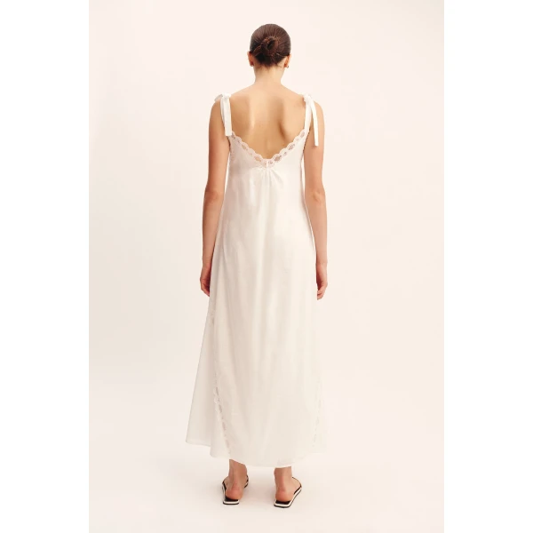 Posse Marilyn Shift Dress - Vintage White – sustainable Dresses in White from Australian designer at Luxury Shoes .