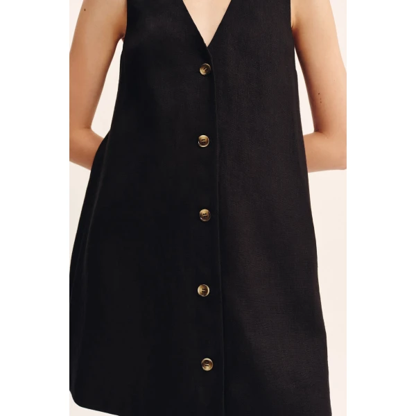 Posse Nancy Mini Dress - Black – sustainable Dresses in Black from Australian designer at Luxury Shoes .