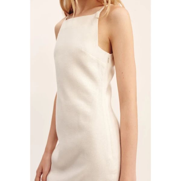 Posse Neve Mini Dress - Cream – sustainable Dresses in Ivory from Australian designer at Luxury Shoes .