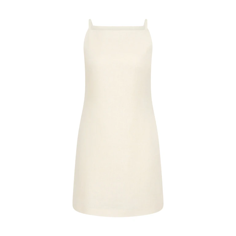 Posse Neve Mini Dress - Cream – sustainable Dresses in Ivory from Australian designer at Luxury Shoes .