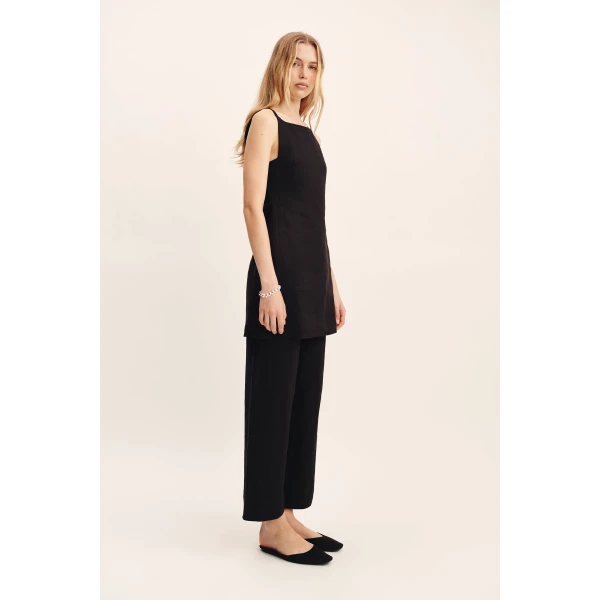 Posse Noelle Pant - Black – sustainable Pants in Black from Australian designer at Luxury Shoes .