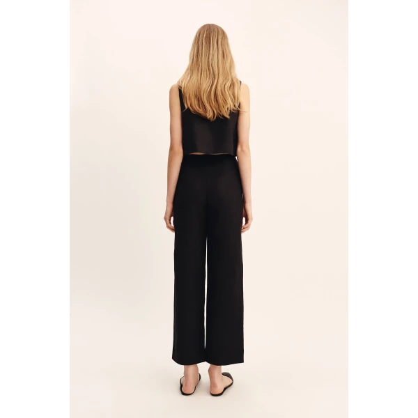 Posse Noelle Pant - Black – sustainable Pants in Black from Australian designer at Luxury Shoes .