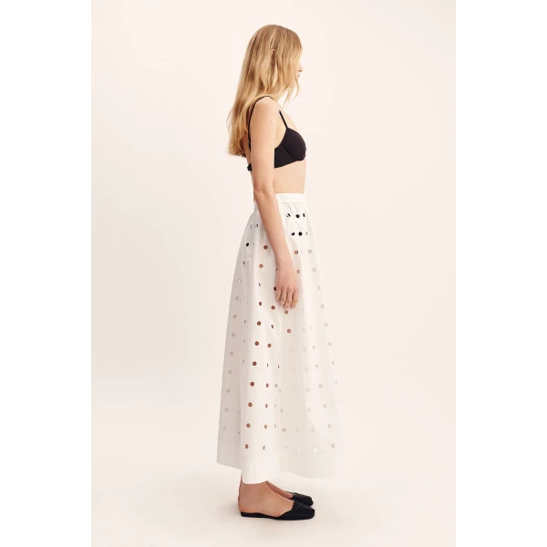 Posse Peggy Skirt - Vintage White – sustainable Skirts in White from Australian designer at Luxury Shoes .