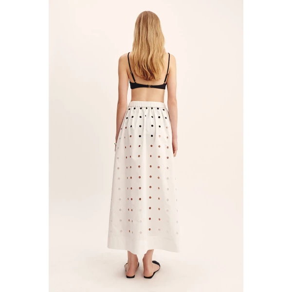Posse Peggy Skirt - Vintage White – sustainable Skirts in White from Australian designer at Luxury Shoes .