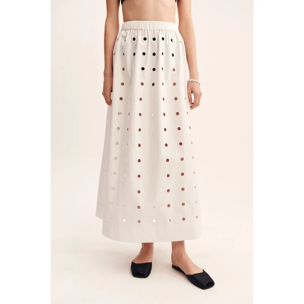 Posse Peggy Skirt - Vintage White – sustainable Skirts in White from Australian designer at Luxury Shoes .