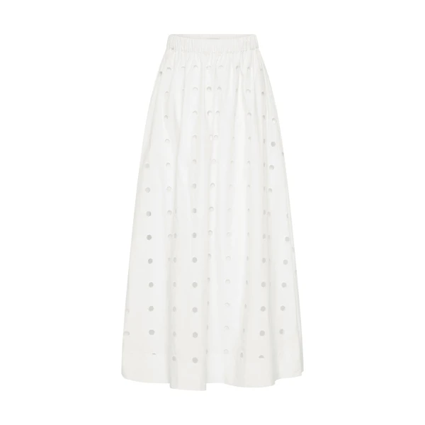 Posse Peggy Skirt - Vintage White – sustainable Skirts in White from Australian designer at Luxury Shoes .