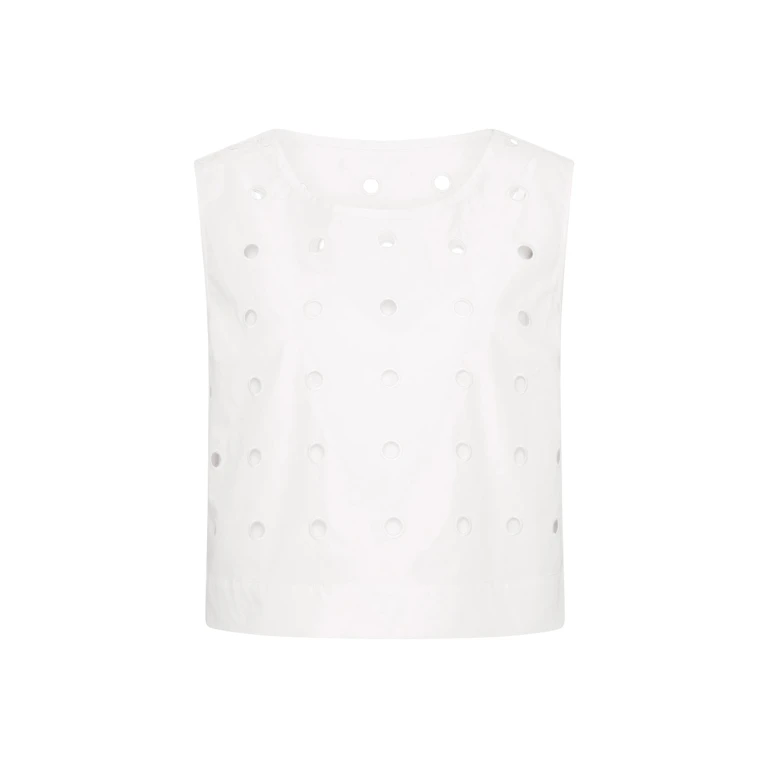 Posse Peggy Top - Vintage White – sustainable Tops in White from Australian designer at Luxury Shoes .