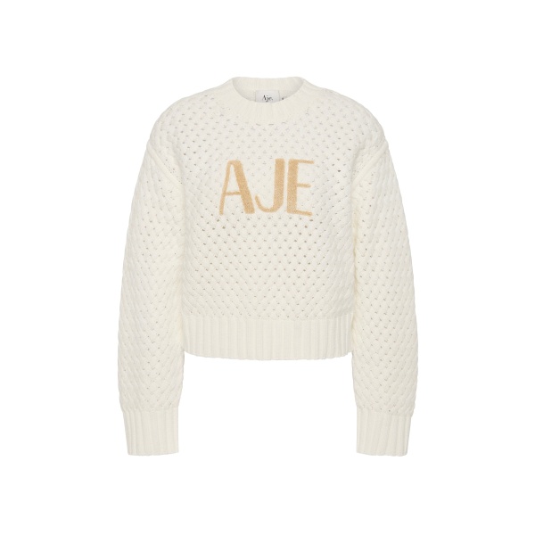 Aje Ivory Knitwear