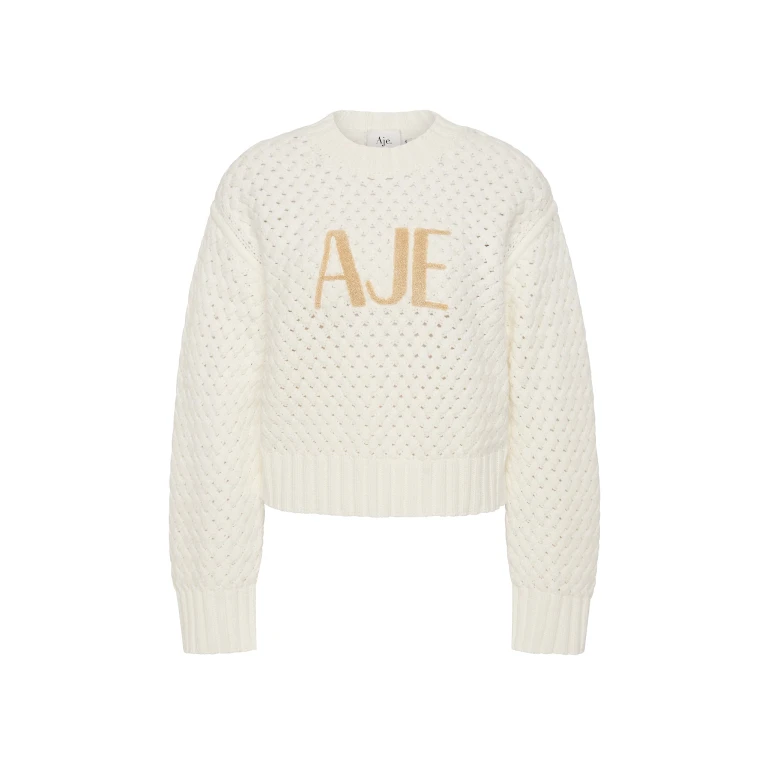 Aje Ivory Knitwear