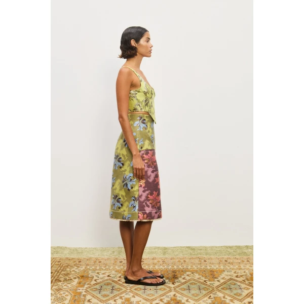 Alemais Contemporary Wardrobe Skirt Adriana Jacquard Skirt — designer powerwear from Luxury Shoes 