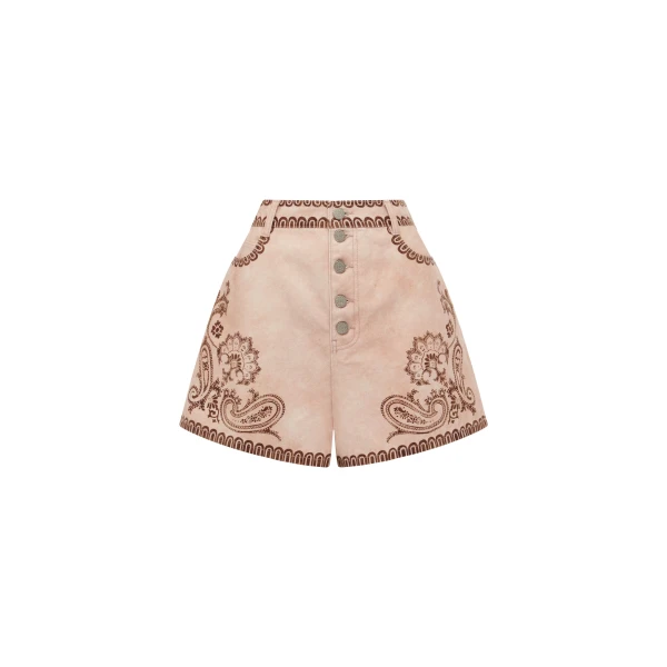 Alemais Contemporary Wardrobe Short Akia Denim Short — designer powerwear from Luxury Shoes 