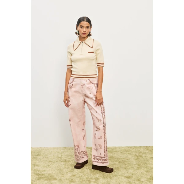 Alemais Contemporary Wardrobe Pant Akia Straight Leg Denim Jean — designer powerwear from Luxury Shoes 