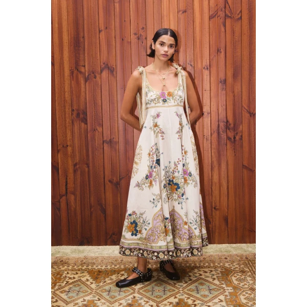 Alemais Contemporary Wardrobe Dress_Midi Antoinette Ballet Sundress — designer powerwear from Luxury Shoes 