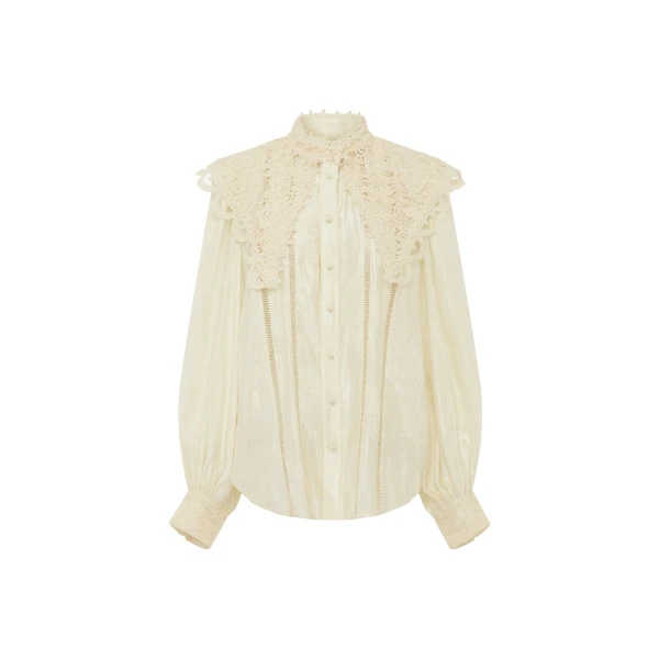 Alemais Contemporary Wardrobe Shirt Apollonia Blouse — designer powerwear from Luxury Shoes 