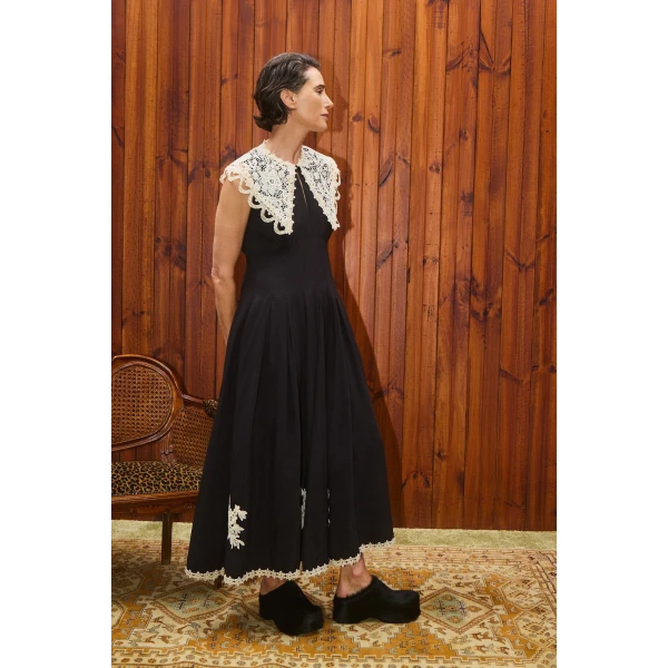 Alemais Contemporary Wardrobe Dress_Midi Apollonia Midi Dress — designer powerwear from Luxury Shoes 