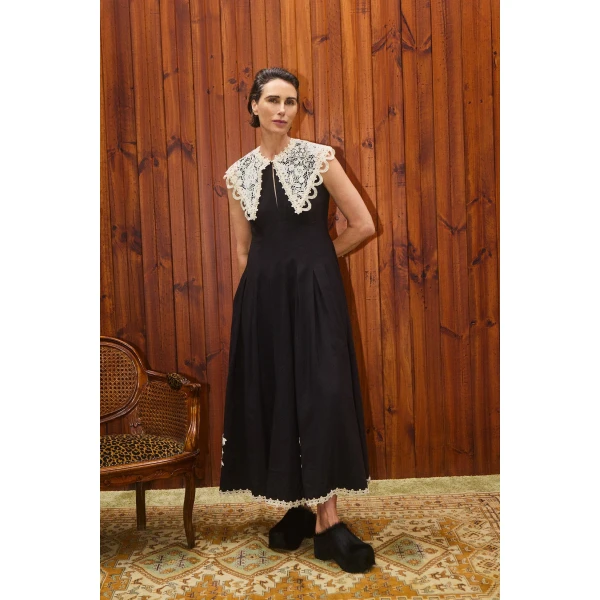 Alemais Contemporary Wardrobe Dress_Midi Apollonia Midi Dress — designer powerwear from Luxury Shoes 