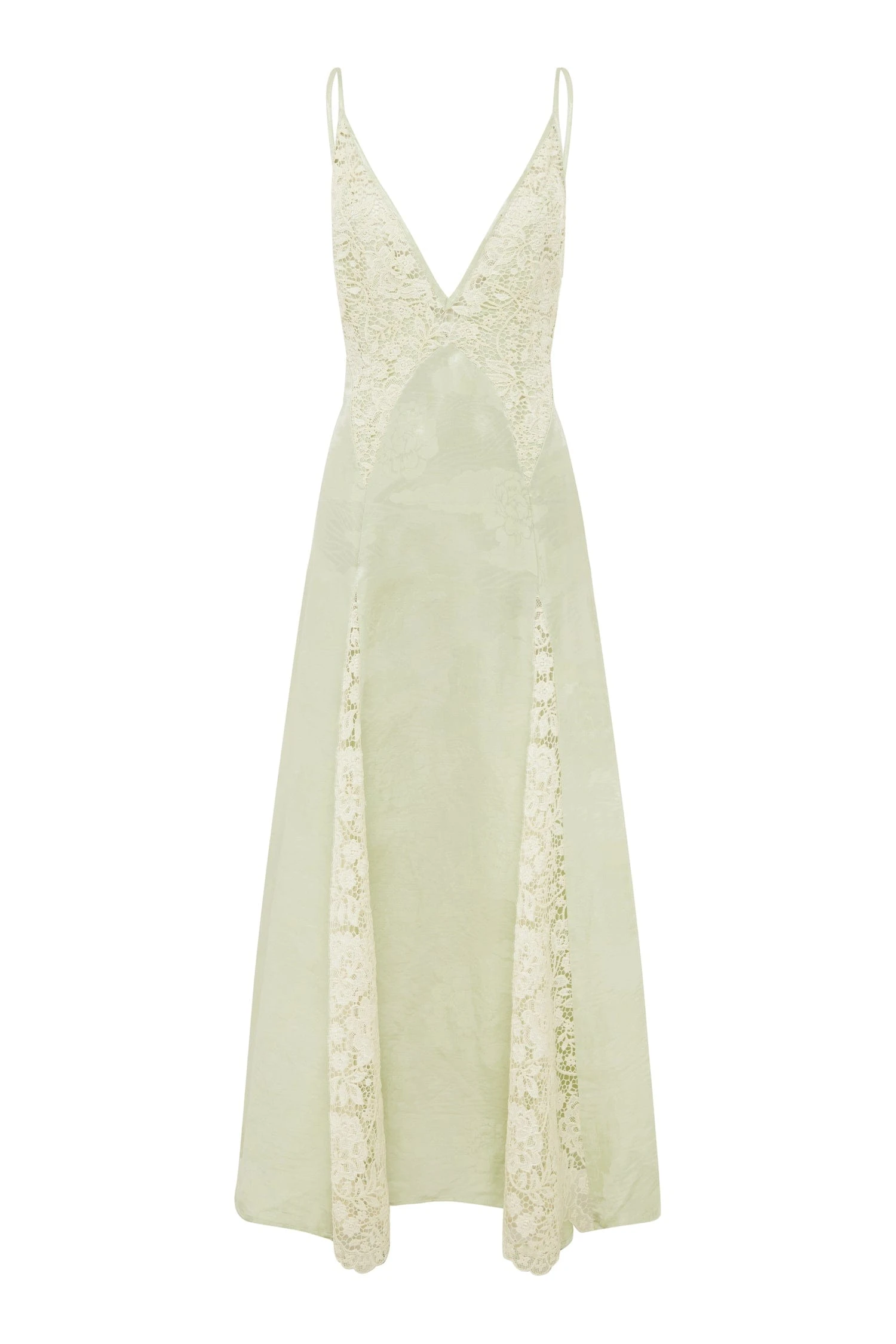 Alemais Alemais Contemporary Wardrobe Dress_Midi Apollonia Pistachio Slip Dress — designer powerwear from Luxury Shoes