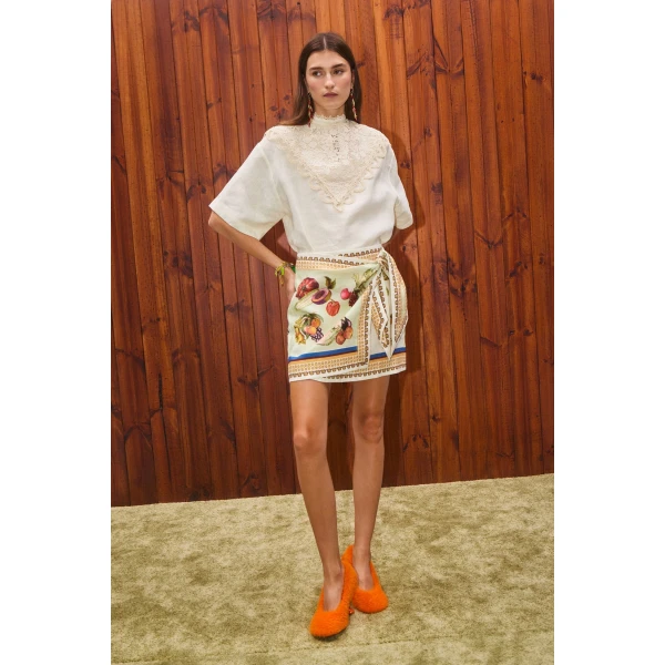 Alemais Contemporary Wardrobe Top Apollonia Tee — designer powerwear from Luxury Shoes 