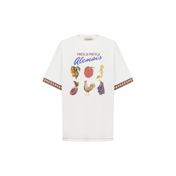 Alemais Contemporary Wardrobe Top Apollonia Tee — designer powerwear from Luxury Shoes 