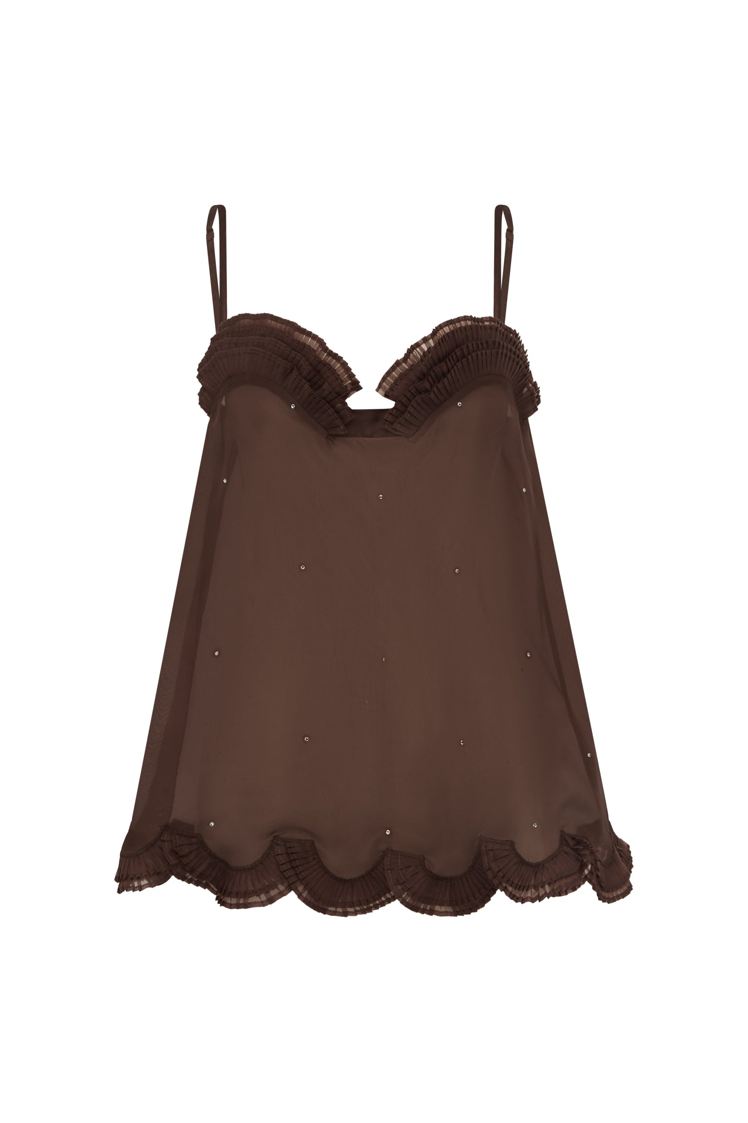Alemais Carmelo Silk Top — designer powerwear from Luxury Shoes 