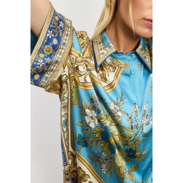 Alemais Contemporary Wardrobe Shirt Cassie Silk Shirt — designer powerwear from Luxury Shoes 