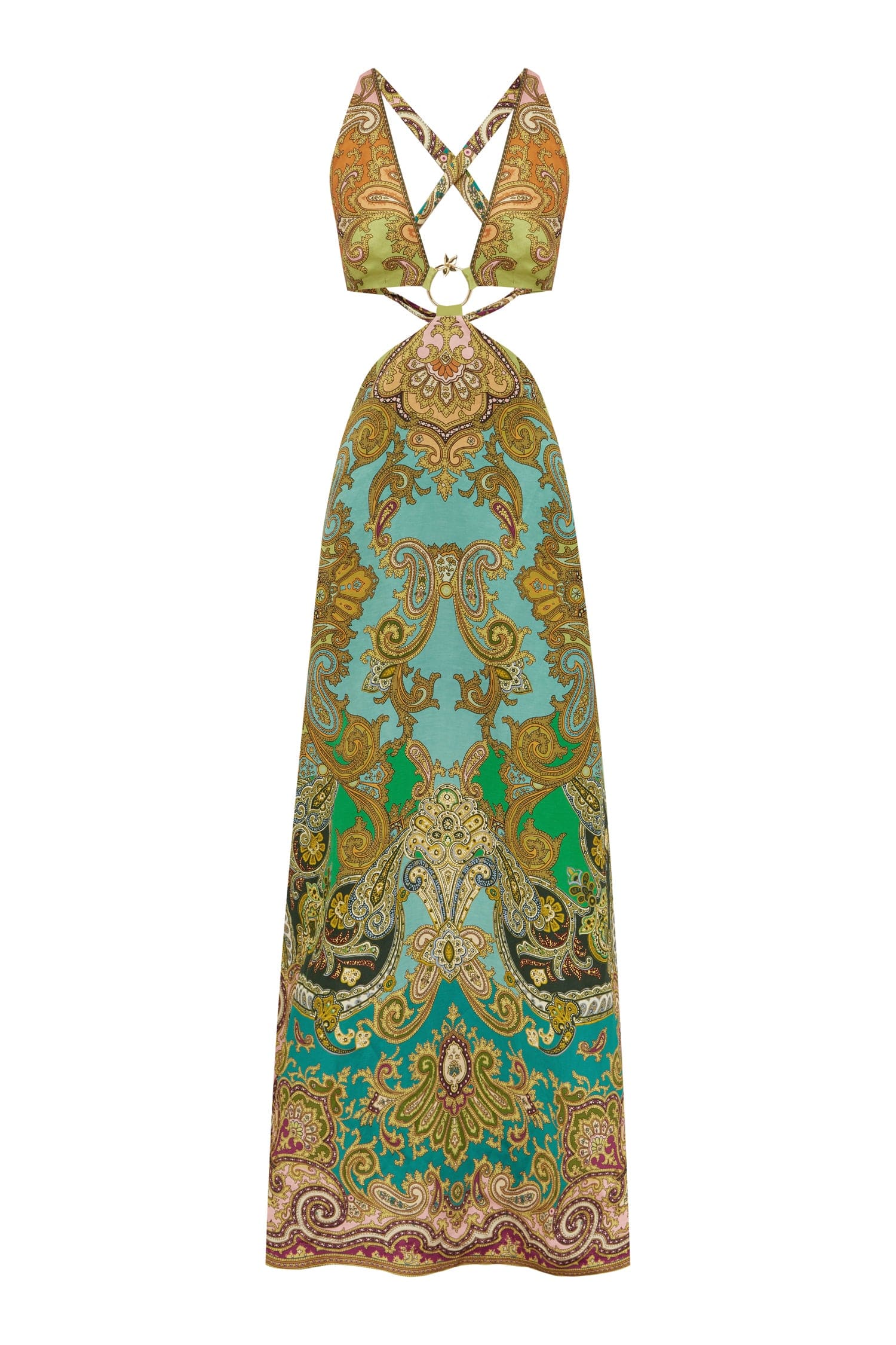Alemais Contemporary Wardrobe Dress_Midi Clemenza Cut Out Midi Dress — designer powerwear from Luxury Shoes 