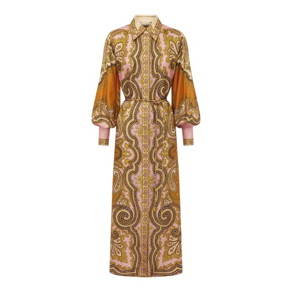 Alemais Contemporary Wardrobe Dress_Sd Clemenza Silk Shirtdress — designer powerwear from Luxury Shoes 