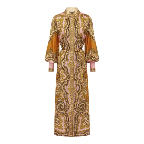 Alemais Contemporary Wardrobe Dress_Sd Clemenza Silk Shirtdress — designer powerwear from Luxury Shoes 