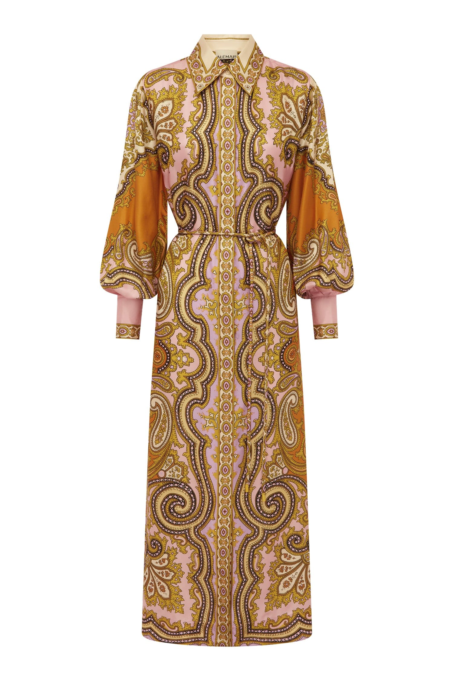 Alemais Contemporary Wardrobe Dress_Sd Clemenza Silk Shirtdress — designer powerwear from Luxury Shoes 