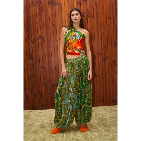 Alemais Contemporary Wardrobe Pant Clemenza Spliced Genie Pant — designer powerwear from Luxury Shoes 