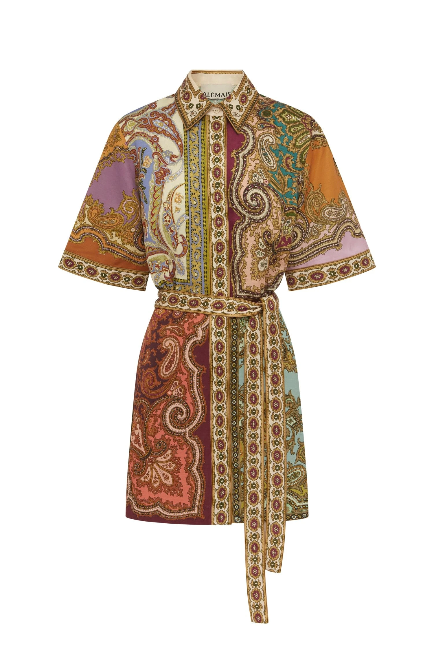 Alemais Alemais Contemporary Wardrobe Dress_Mini Clemenza Spliced Mini Dress — designer powerwear from Luxury Shoes