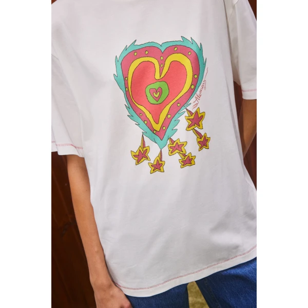 Alemais Contemporary Wardrobe TopT-Shirt Contessa Heart Tee — designer powerwear from Luxury Shoes 