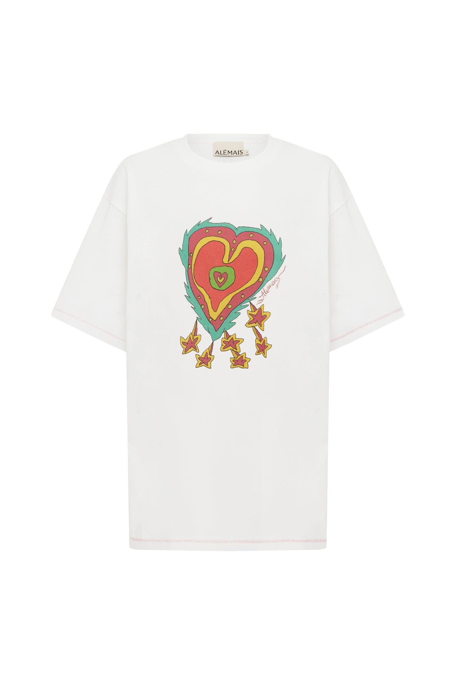 Alemais Contemporary Wardrobe TopT-Shirt Contessa Heart Tee — designer powerwear from Luxury Shoes 