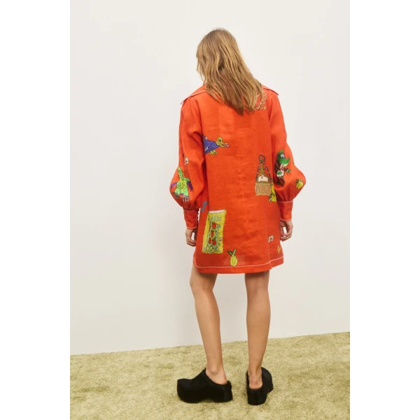 Alemais Contemporary Wardrobe Dress_Sd Montie Shirtdress — designer powerwear from Luxury Shoes 