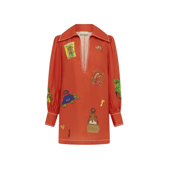 Alemais Contemporary Wardrobe Dress_Sd Montie Shirtdress — designer powerwear from Luxury Shoes 