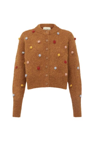 Alemais Cropped Cardigan — designer powerwear from Luxury Shoes 