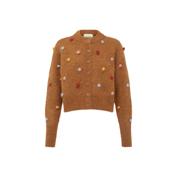 Alemais Cropped Cardigan — designer powerwear from Luxury Shoes 