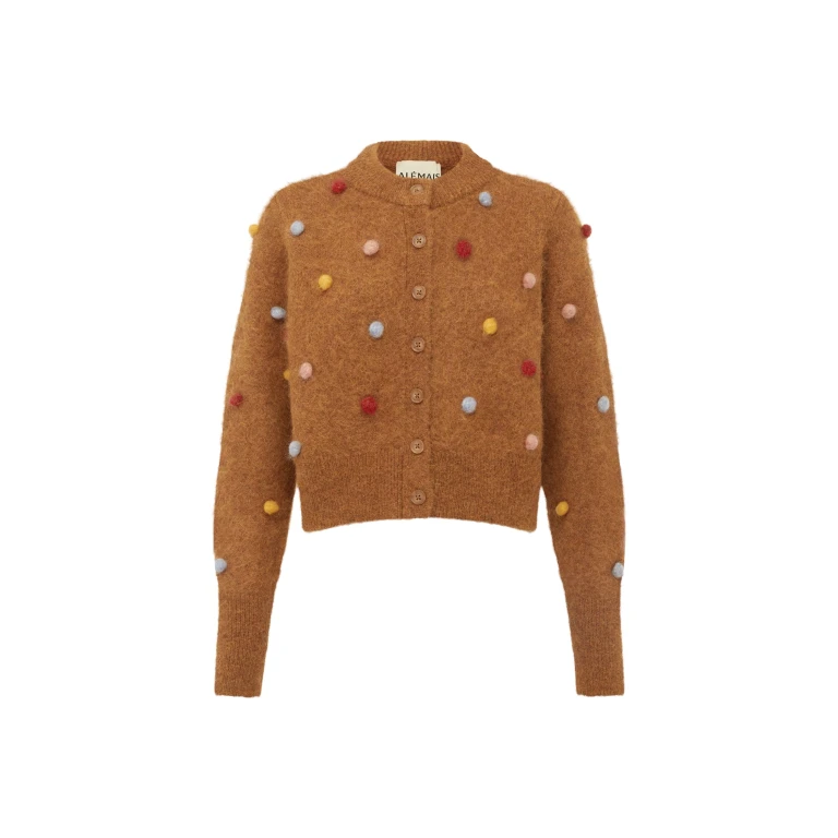 Alemais Cropped Cardigan — designer powerwear from Luxury Shoes 