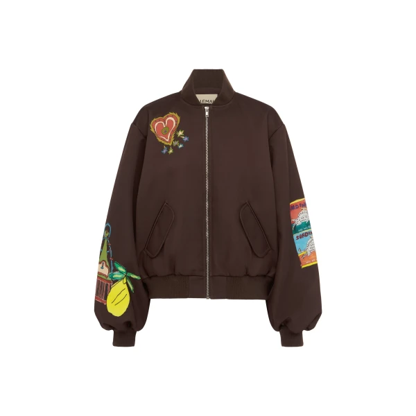 Alemais Contemporary Wardrobe Jacket Fredo Bomber Jacket — designer powerwear from Luxury Shoes 