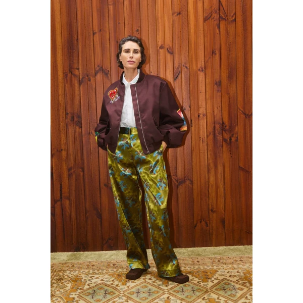 Alemais Contemporary Wardrobe Jacket Fredo Bomber Jacket — designer powerwear from Luxury Shoes 