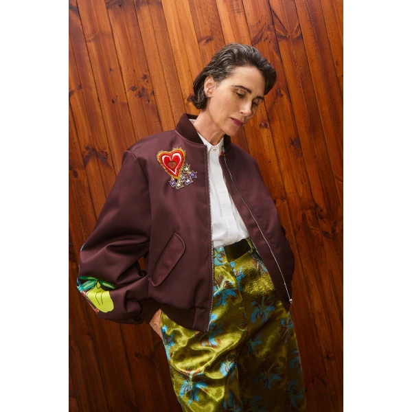 Alemais Contemporary Wardrobe Jacket Fredo Bomber Jacket — designer powerwear from Luxury Shoes 