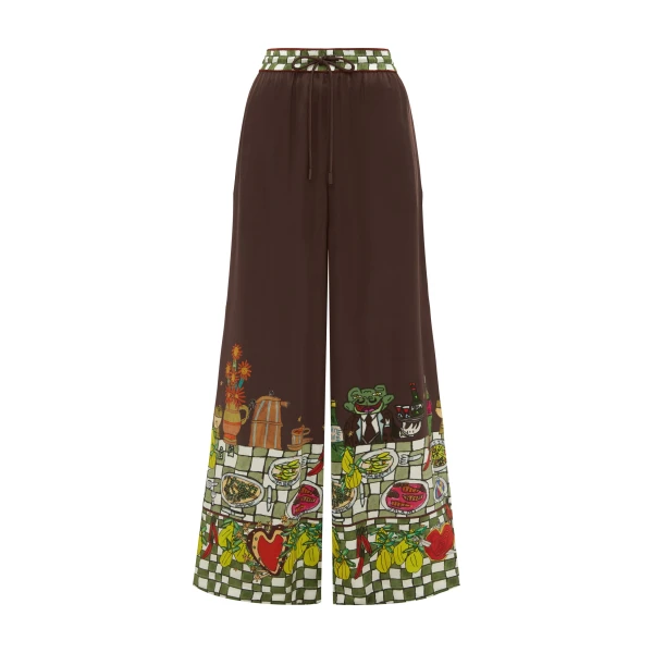 Alemais Contemporary Wardrobe Pant Fredo Silk Pant — designer powerwear from Luxury Shoes 