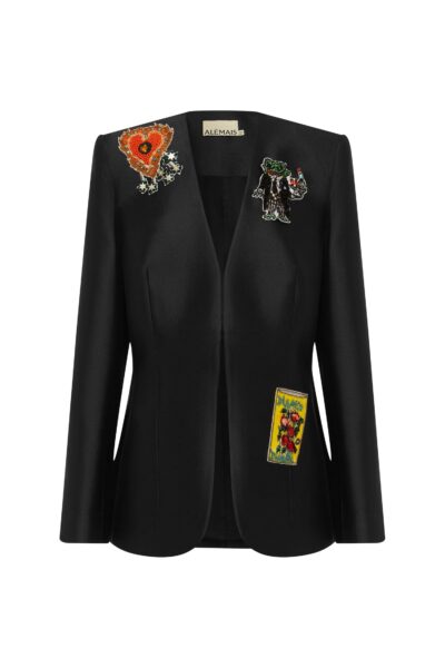 Alemais Contemporary Wardrobe Jacket Ginger Embellished Blazer — designer powerwear from Luxury Shoes 