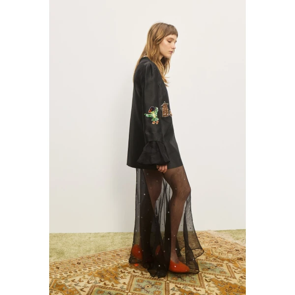 Alemais Contemporary Wardrobe Dress_Sd Montie Shirtdress — designer powerwear from Luxury Shoes 