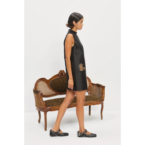 Alemais Contemporary Wardrobe Dress_Mini Ginger Embellished Mini Dress — designer powerwear from Luxury Shoes 
