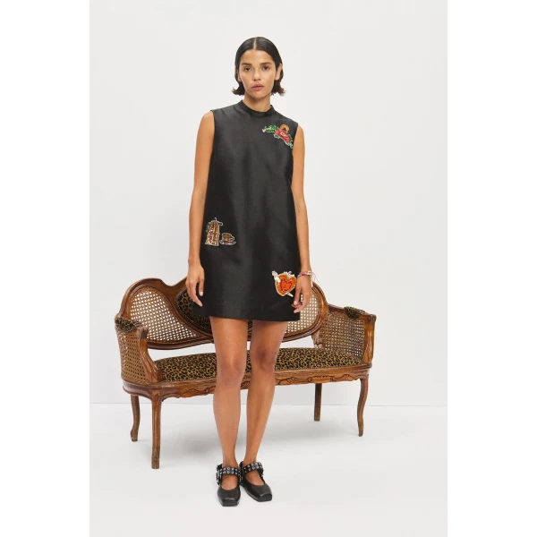 Alemais Contemporary Wardrobe Dress_Mini Ginger Embellished Mini Dress — designer powerwear from Luxury Shoes 